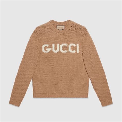 maglia gucci fulmine|Maglione in lana ultrafine in cammello .